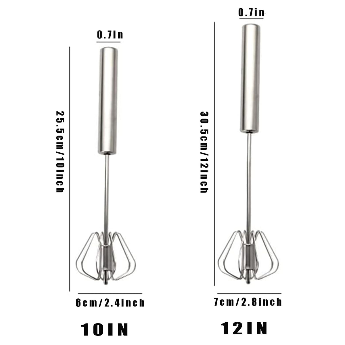 Digead riveted-structure egg whisk for secure, long-lasting performance.