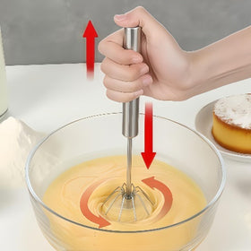 Digead stainless steel egg whisk 12in for large-batch mixing.