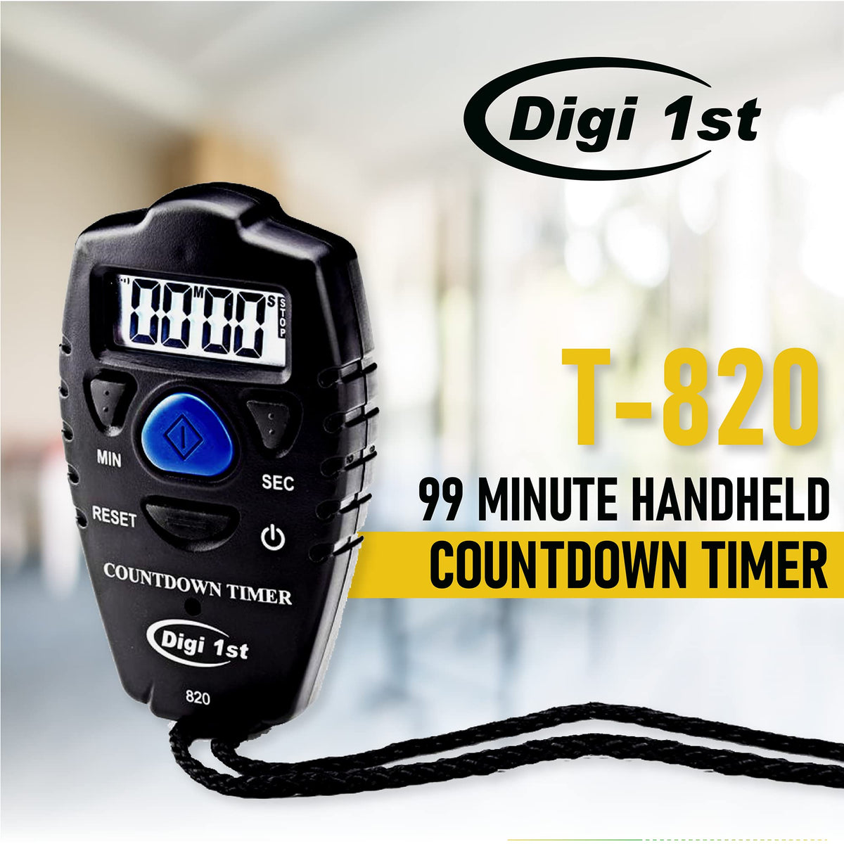 Digi 1st T-820 front display showing large digits for quick checks