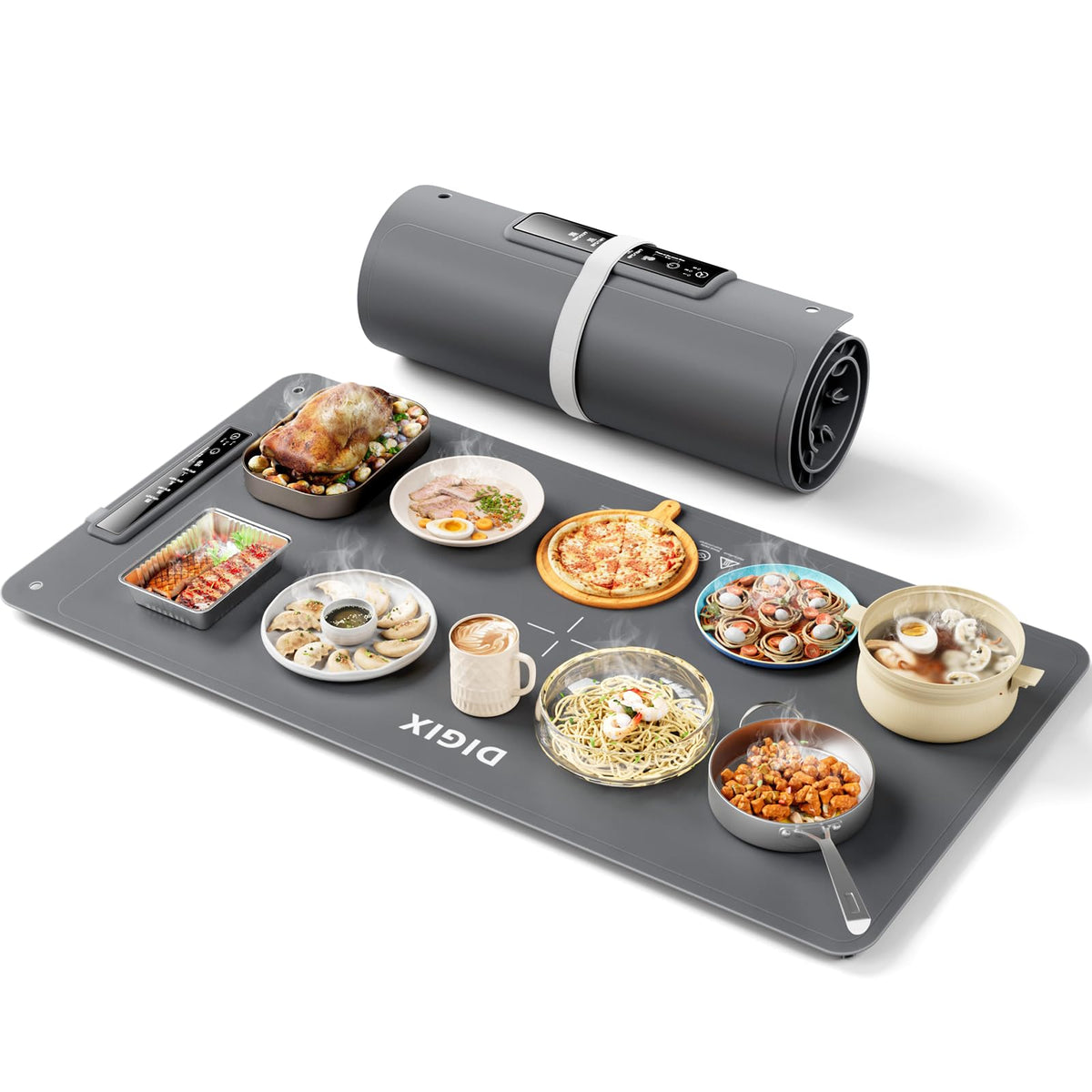 DIGIX Food Warming Mat extralarge 36x16 surface heats evenly for buffet service.