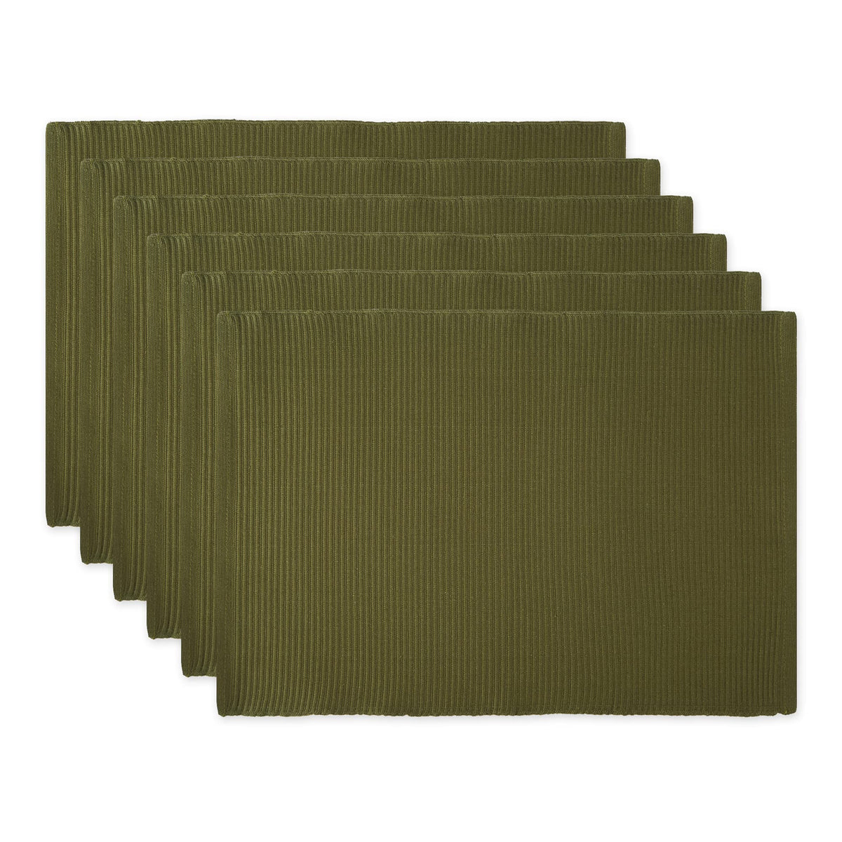 DII basic everyday ribbed placemat Sage 13x19 for everyday dining texture.