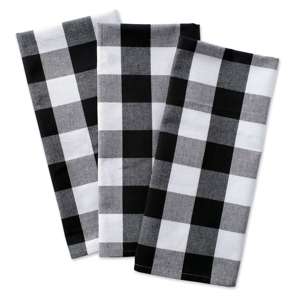 DII buffalo check dish towels 20x30 ready for daily drying and quick cleanup