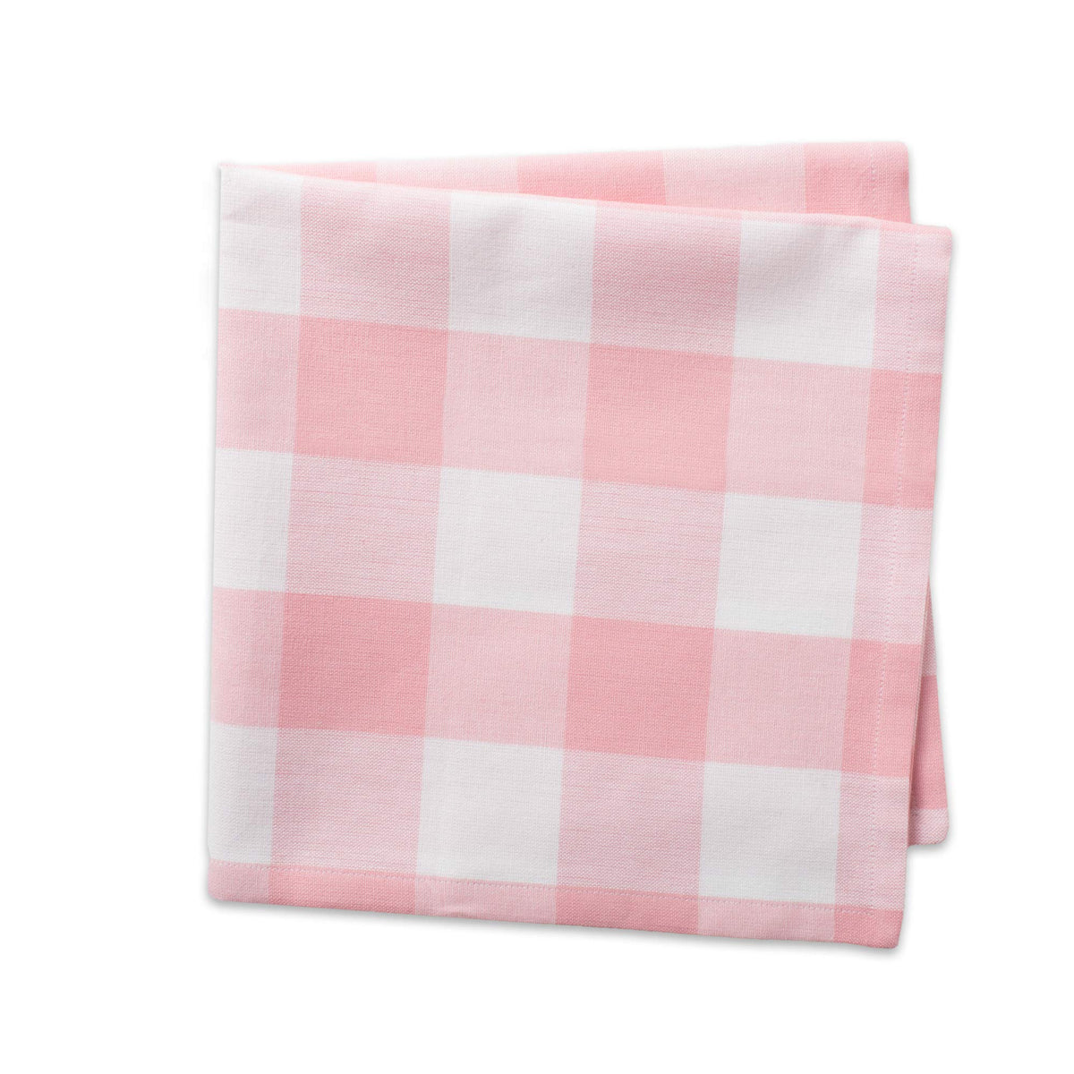 DII buffalo check napkins folded for elegant place settings