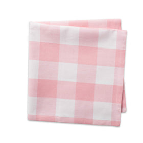 DII buffalo check napkins folded for elegant place settings