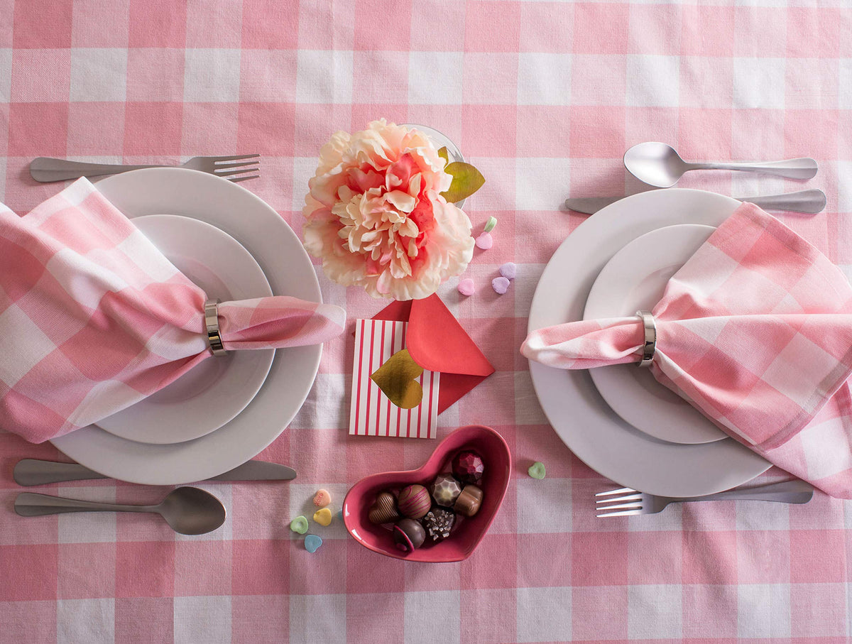 DII buffalo check napkins packaging with six-piece set