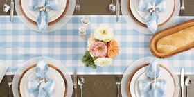 DII buffalo check table runner enhances entertaining with a classic farmhouse touch.