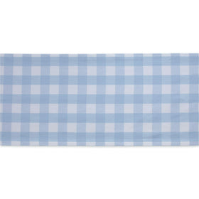 DII buffalo check table runner coordinates with other buffalo check pieces.