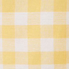 DII checkered tablecloth yellow dining setup adds color and charm to meals