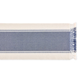DII Dobby Stripe Runner fringe close-up adds rustic charm