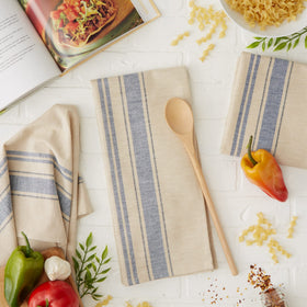 DII gift-ready kitchen linens featuring a timeless stripe pattern.