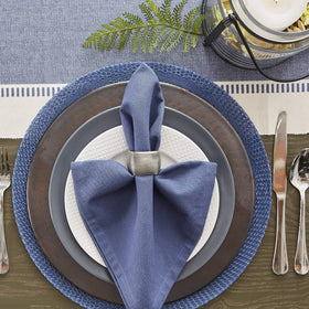 DII living room setup with runner for a welcoming tablescape