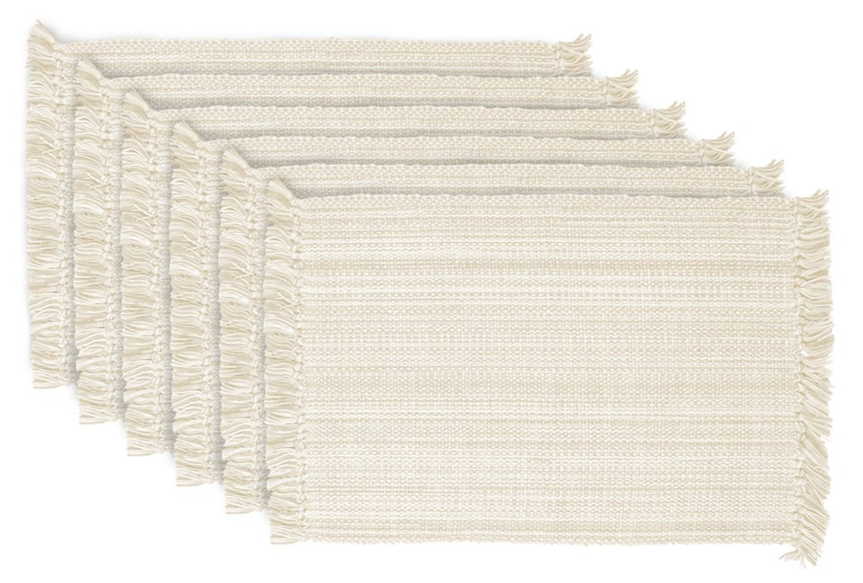 DII variegated placemats 13x19 off-white add texture to everyday dining.