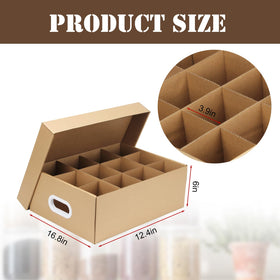 DIICCYO easy-to-carry organizer helps moving jars safely.