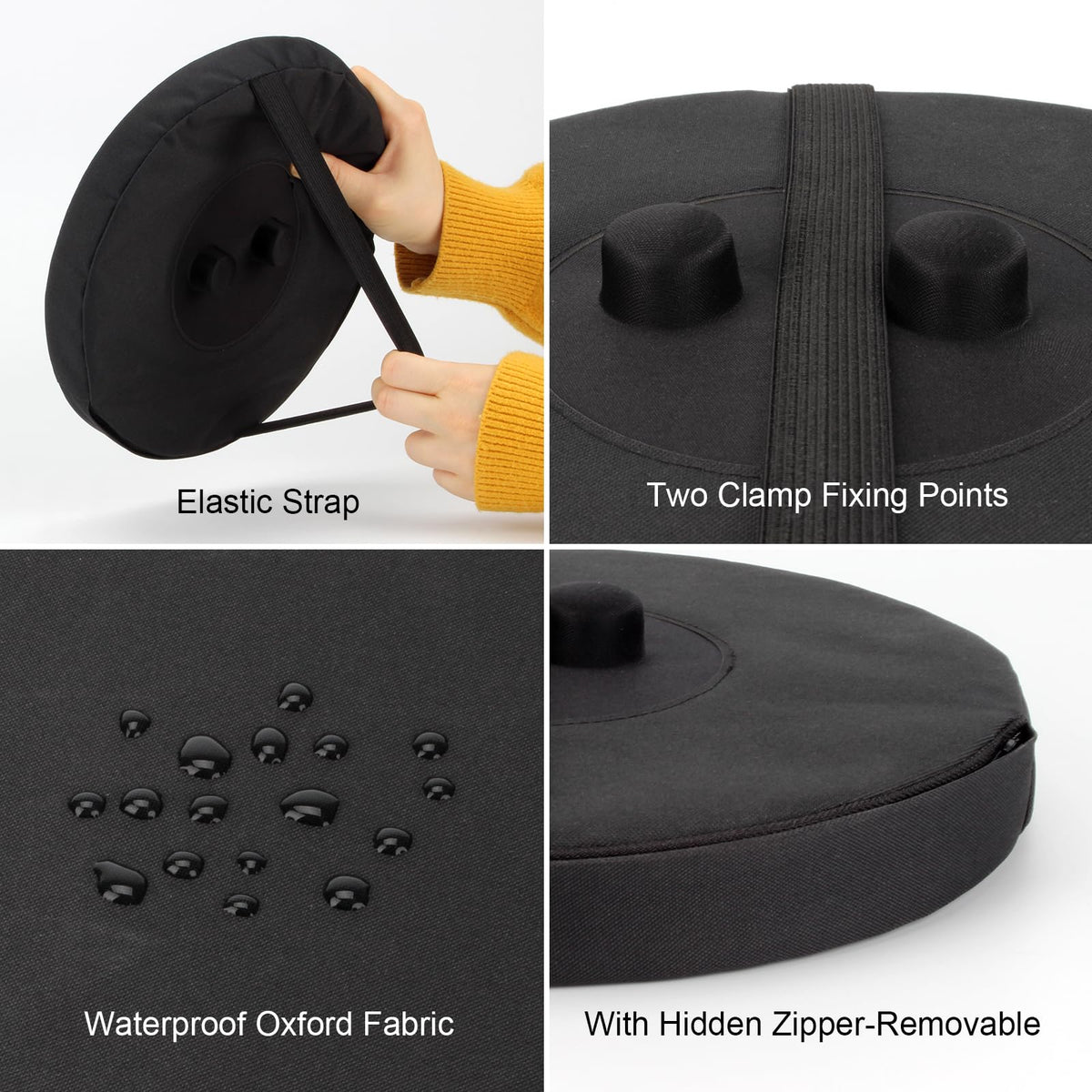 DIICCYO retractable stool cushion is easy to store and transport