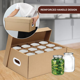DIICCYO secure grip handles allow easy carrying during pantry moves.