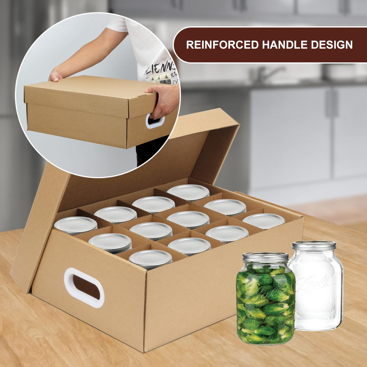 DIICCYO stackable canning boxes save space in your pantry.