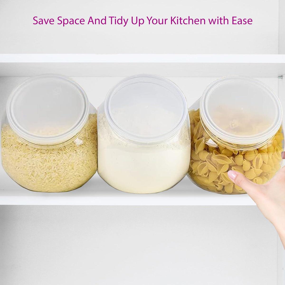 DilaBee jar labels are water-resistant for quick item identification.