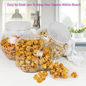 DilaBee durable yet lightweight jars perfect for pantry storage.