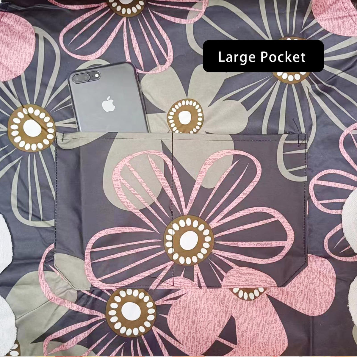 DILLMAN apron large central pocket for recipes and utensils