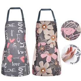 DILLMAN floral apron design keeps clothes clean during messy chores