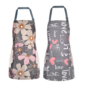 DILLMAN floral apron with pocket for easy tool access while cooking