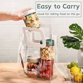 DIMBRAH six-pack jar set, perfect for oats, puddings, yogurts and snacks.