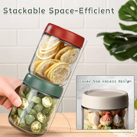 DIMBRAH tight-seal lid on 16oz jar preserves freshness on the go.