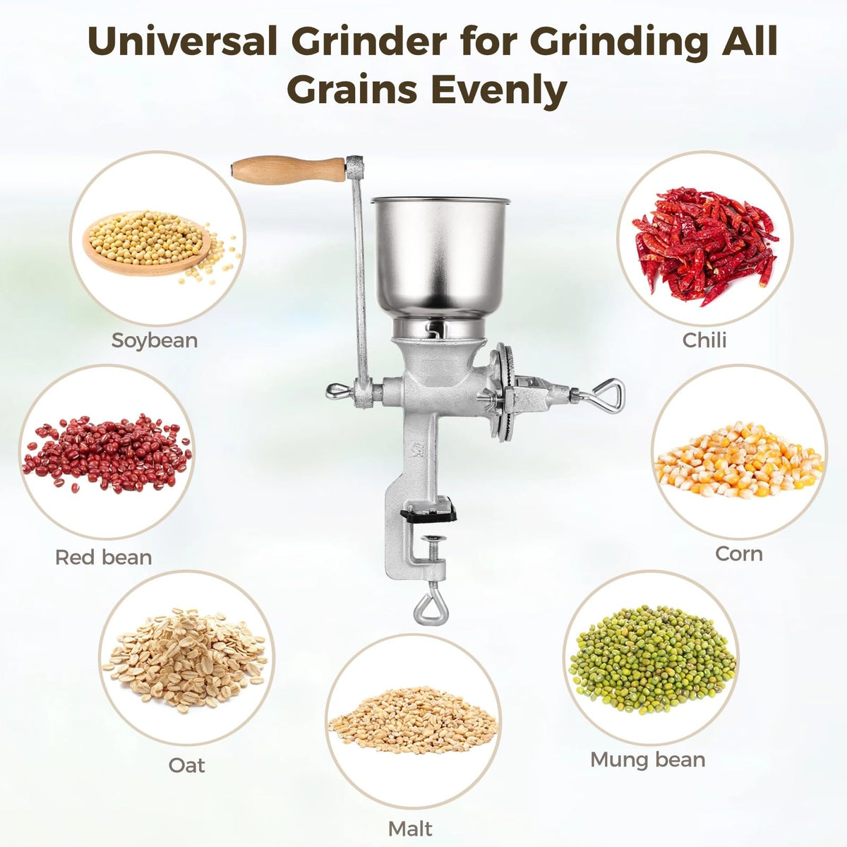 DIMEGON grinder in use grinding corn for dough or meal