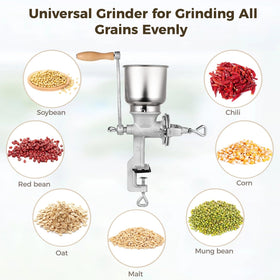 DIMEGON grinder in use grinding corn for dough or meal