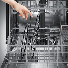 DIMESHY roasting rack sturdy enamel construction resists warping at high heat.