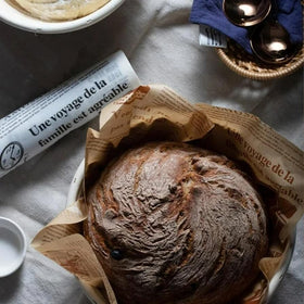Dimpola artisan bread look from well-proofed loaves using these round baskets