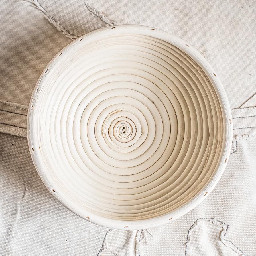 Dimpola banneton basket liners 2-pack for easy dough release and clean-up