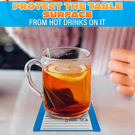 DIMROM 80s nostalgia gift coaster for tech fans and retro desks.