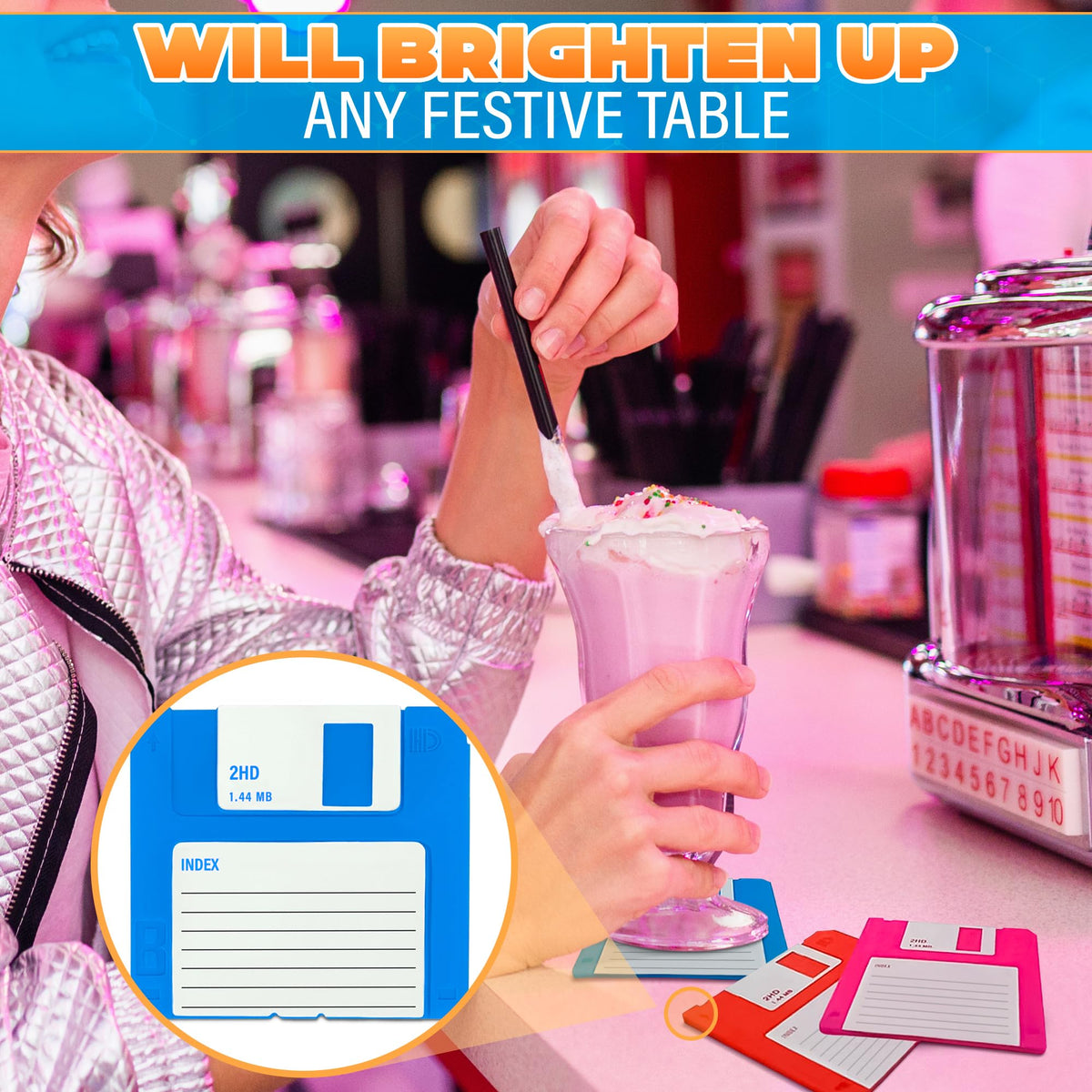 DIMROM waterproof desk coaster protects surfaces during drinks.