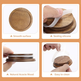 DingCo mason jar lid easy to remove for quick cleaning and reuse