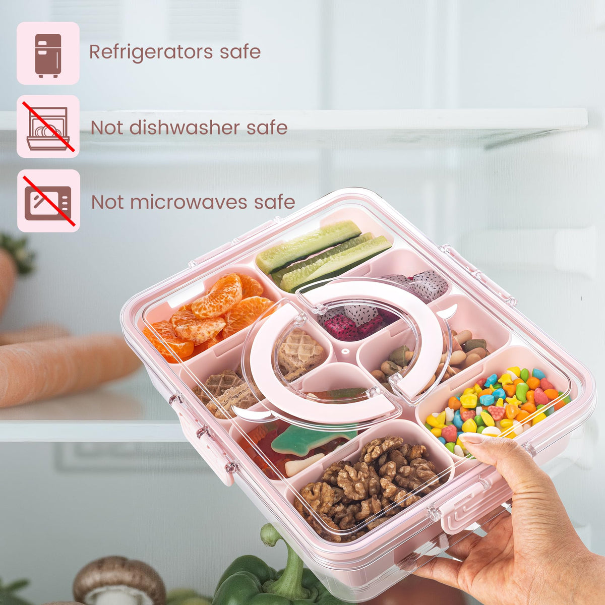 Dingerjar snack box keeps snacks fresh during transport