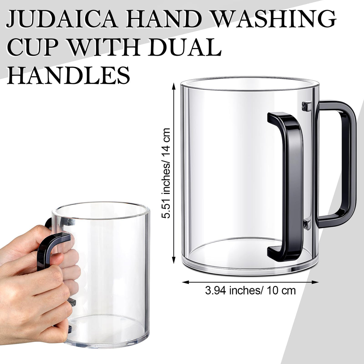 Dingion Negel Vasser cup 5-inch clear acrylic for rituals
