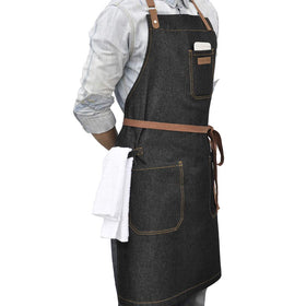 DingSay Trendy apron towel loop feature ideal for quick drying during service.