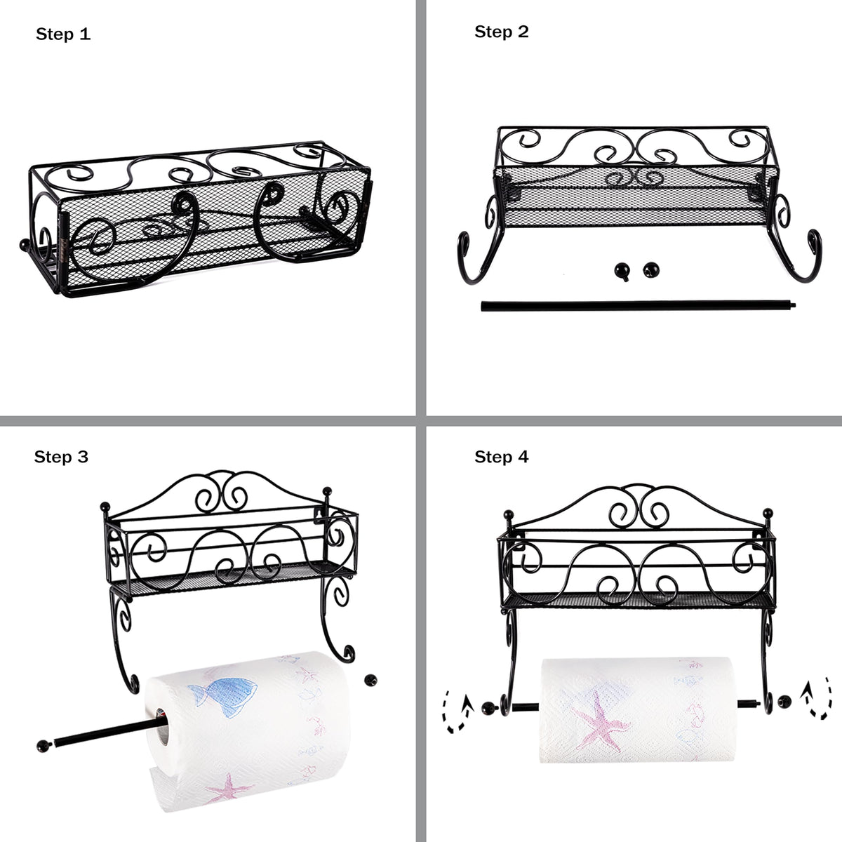 DINGTAI dual-install method shown for secure mounting without wall damage.