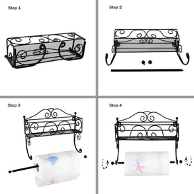 DINGTAI dual-install method shown for secure mounting without wall damage.