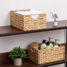 DINGTAI natural hyacinth baskets bring organic style to any room.