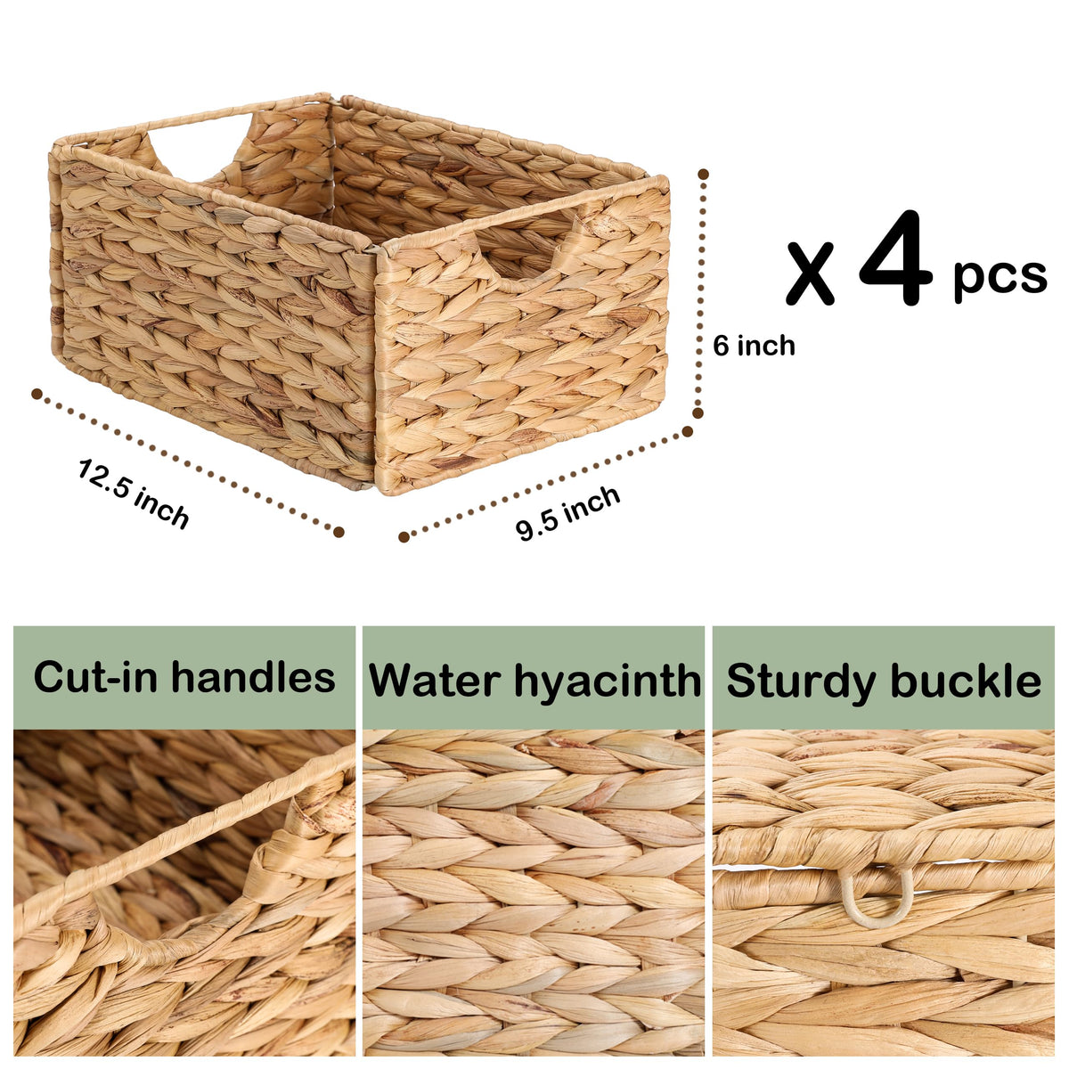 DINGTAI hyacinth weave detail highlights natural texture.