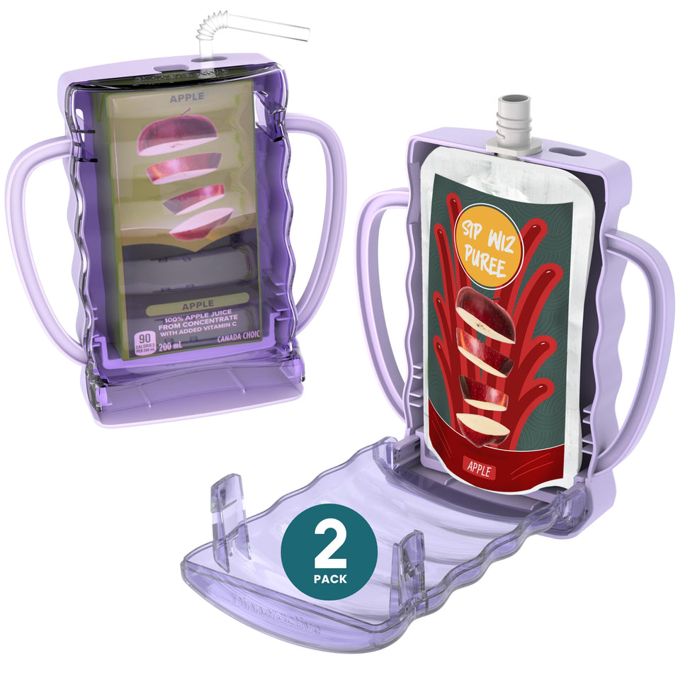 Dinneractive Sip Wiz top view shows a neat, spill-free snack holder.
