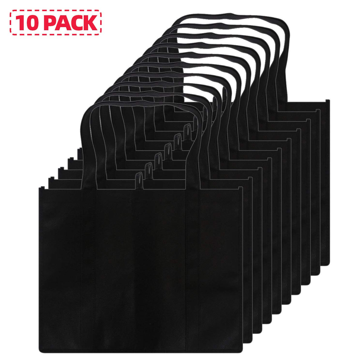 DIOMMELL black grocery bags suited for daily shopping and trips.