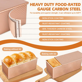 Dipanist easy-release nonstick pan aids quick cleaning after baking.