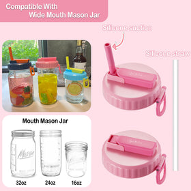 DIPESI BPA-free lid with soft silicone straw for safe, reusable use.