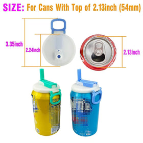 DIPESI colorful lid set on cans helps identify drinks at gatherings.