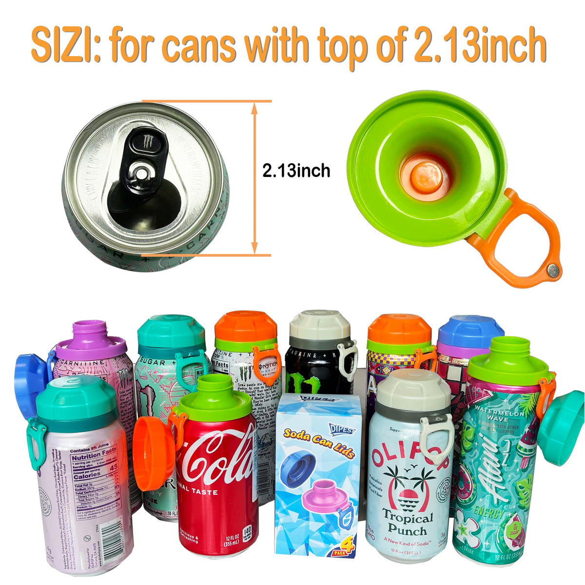 DIPESI magnetic lids fit standard cans with secure closure