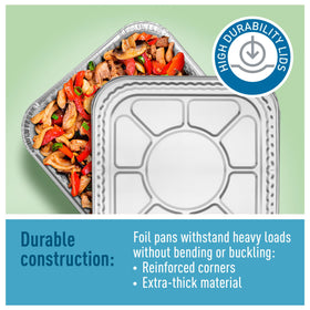 Diplastible 20-pack disposable pans display pack for events