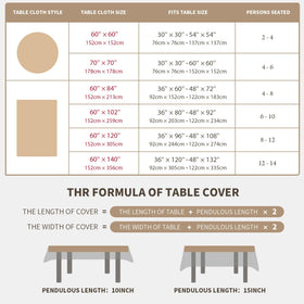 DISENB Easter Tablecloth machine washable for simple care